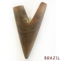 Трубка Курипе для церемоний Рапэ, ручная работа, (не клеенная, Бразилия) (арт: w08)