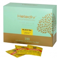 Чай HELADIV "Professional Line BLACK" чёрный в пакетиках САШЕ 100 пакетов x 2 г